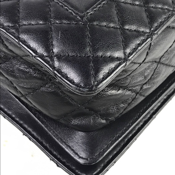 SOLD — NFS — Black Lambskin Chanel 2013 XL Enchained Boy Flap Bag w/RHW - Picture 13 of 16